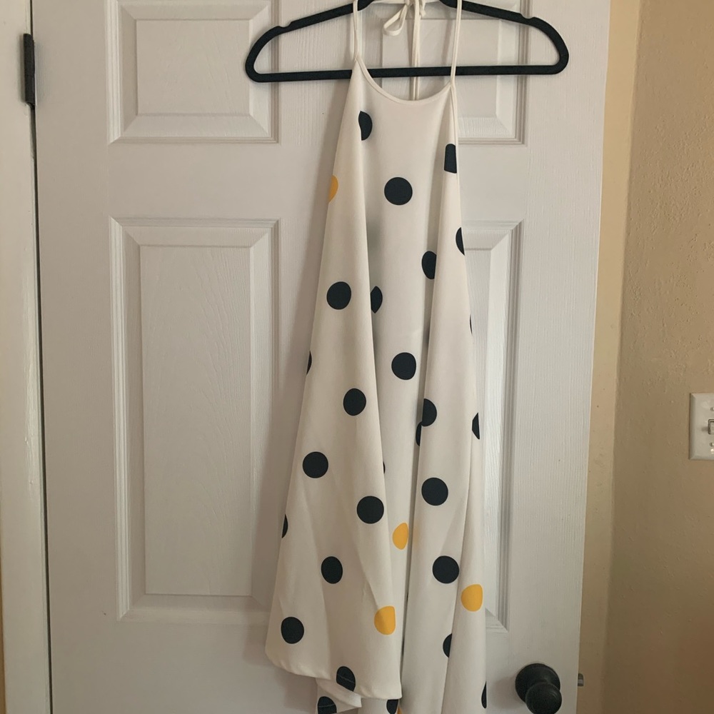 Zara dress backless cute dots